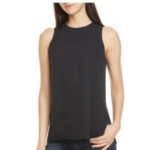 Vince Crew Neck Tank Top (Shell/Blouse) in Black